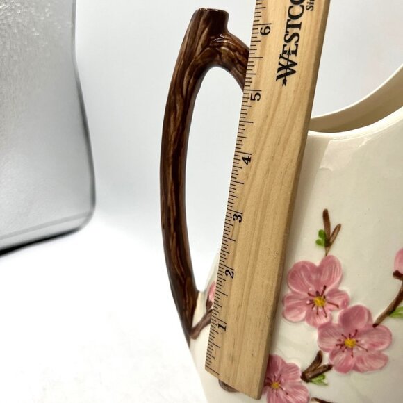 Vintage Large Metlox Poppytrail Peach Blossom Water Pitcher 64 oz | HTF Mid Cent - Picture 12 of 14
